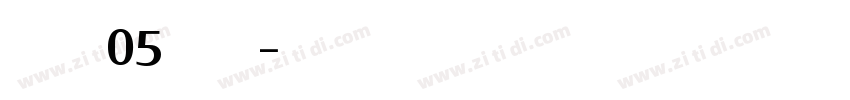 FeliceW05 Medium字体转换